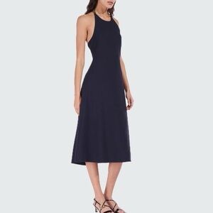 Brand New STAUD Navy Midi Dress
